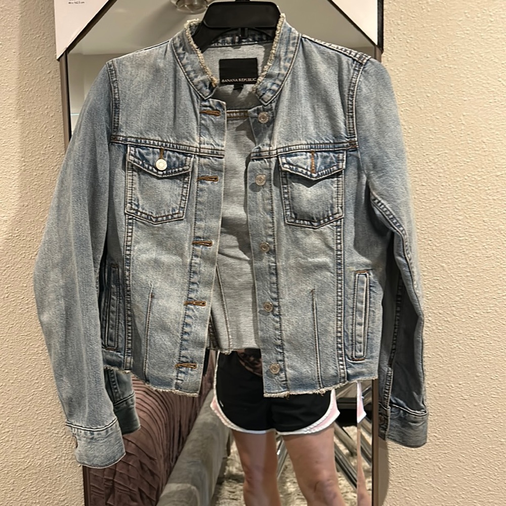 cropped denim jacket